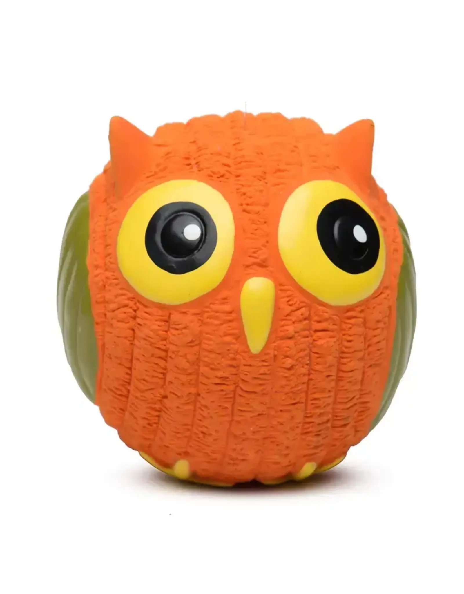 HuggleHounds Poppy Owl Ruff-Tex® Ball, Small