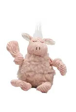 HuggleHounds Penelope Pig Hugglefleece® Flufferknottie™ Plush Dog Toy