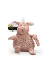 HuggleHounds Penelope Pig Hugglefleece® Flufferknottie™ Plush Dog Toy