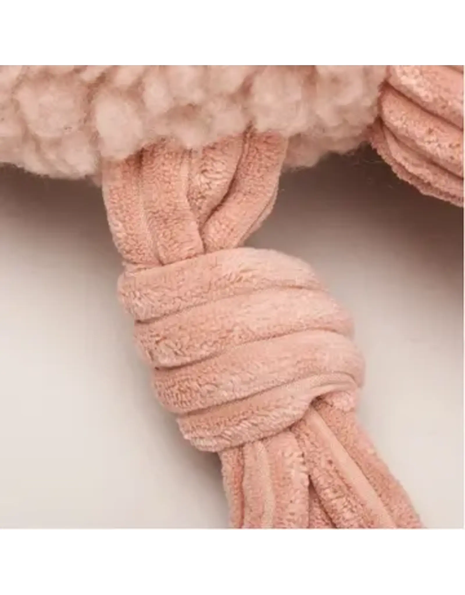 HuggleHounds Penelope Pig Hugglefleece® Flufferknottie™ Plush Dog Toy