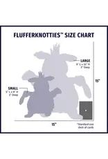 HuggleHounds Penelope Pig Hugglefleece® Flufferknottie™ Plush Dog Toy