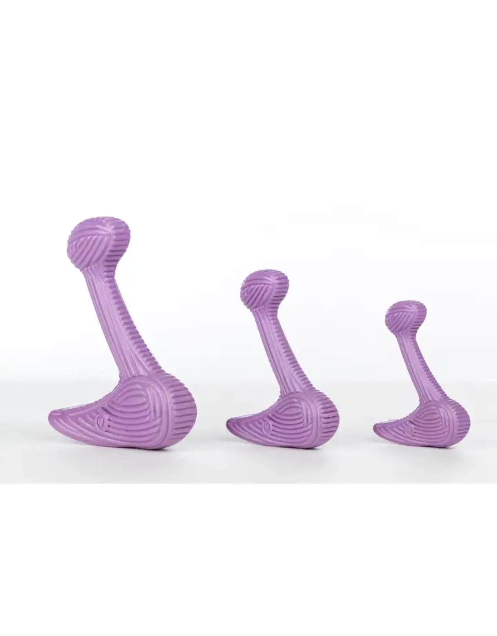 HuggleHounds Bobb Tuffut-Lon® Bone Dog Toy w/ Chicken Flavoring