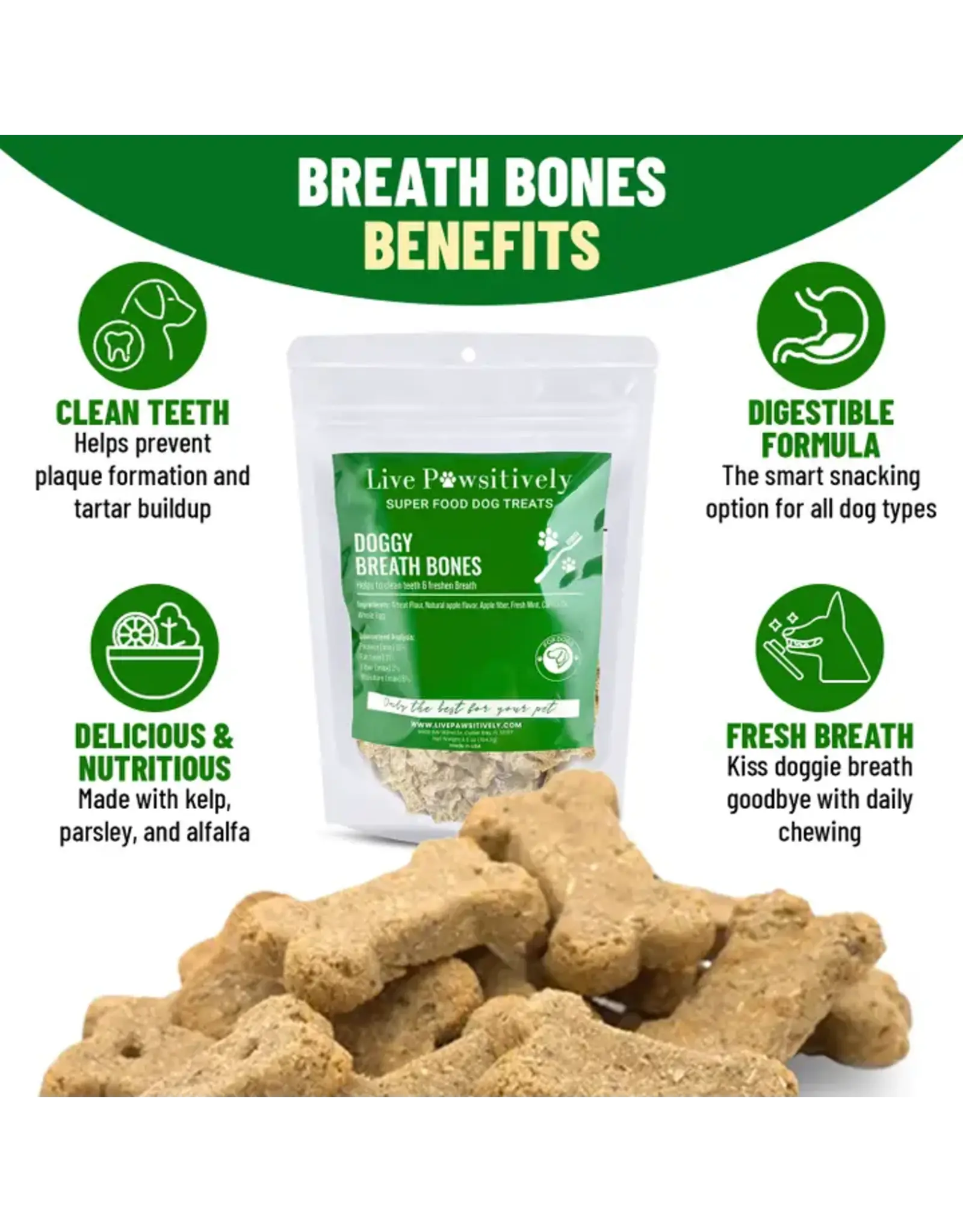 Live Pawsitive Doggy Breath Bones