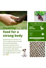 Live Pawsitive Duck ‘N’ Beet Bites 6oz (Superfoods for Dogs)