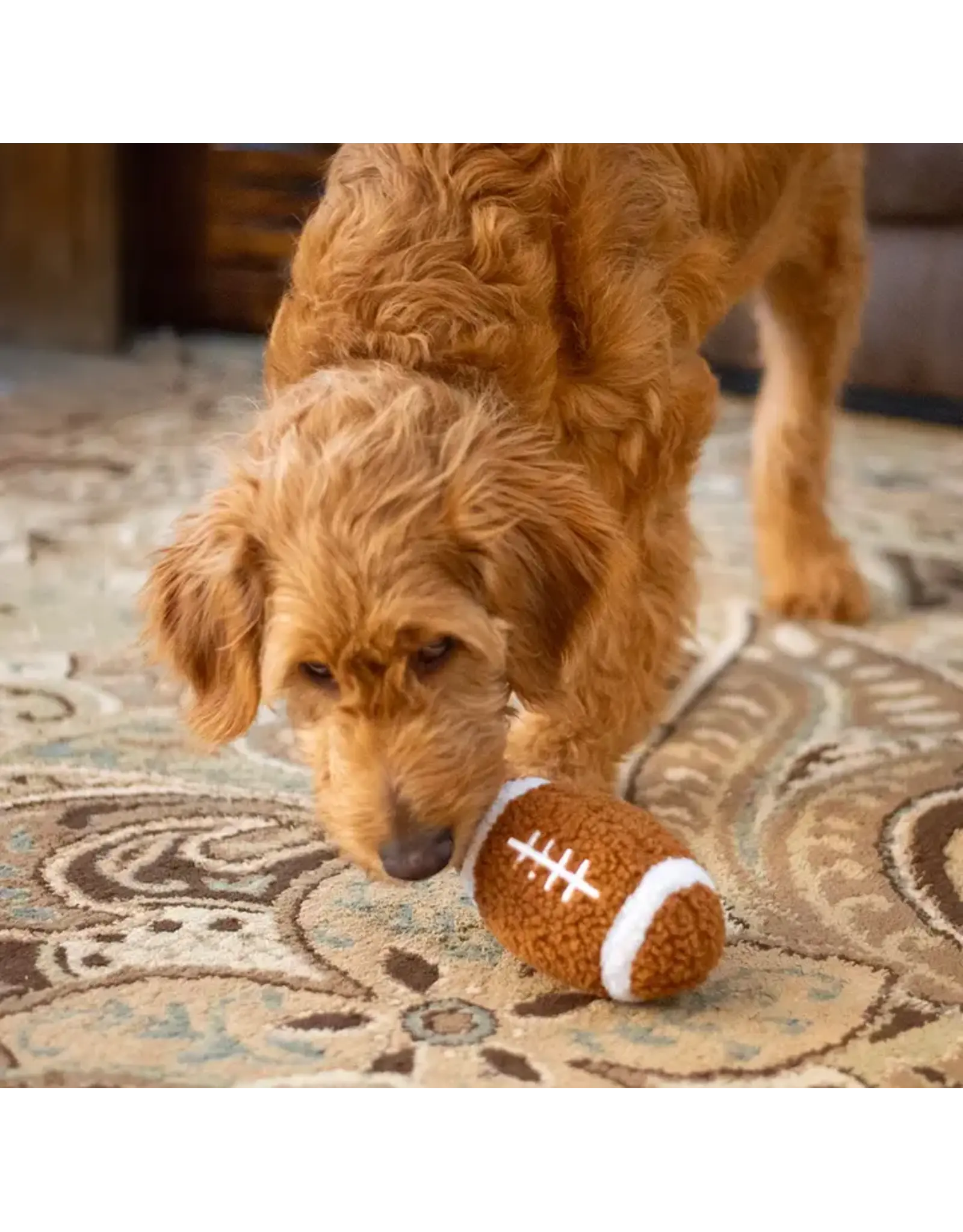 ThoozyPet ThoozyPet Football Plush Dog Toy 6.5"