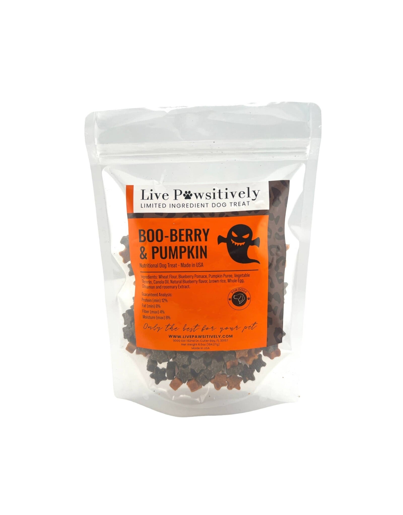 Live Pawsitive Boo-Berry & Pumpkin Dog Treats