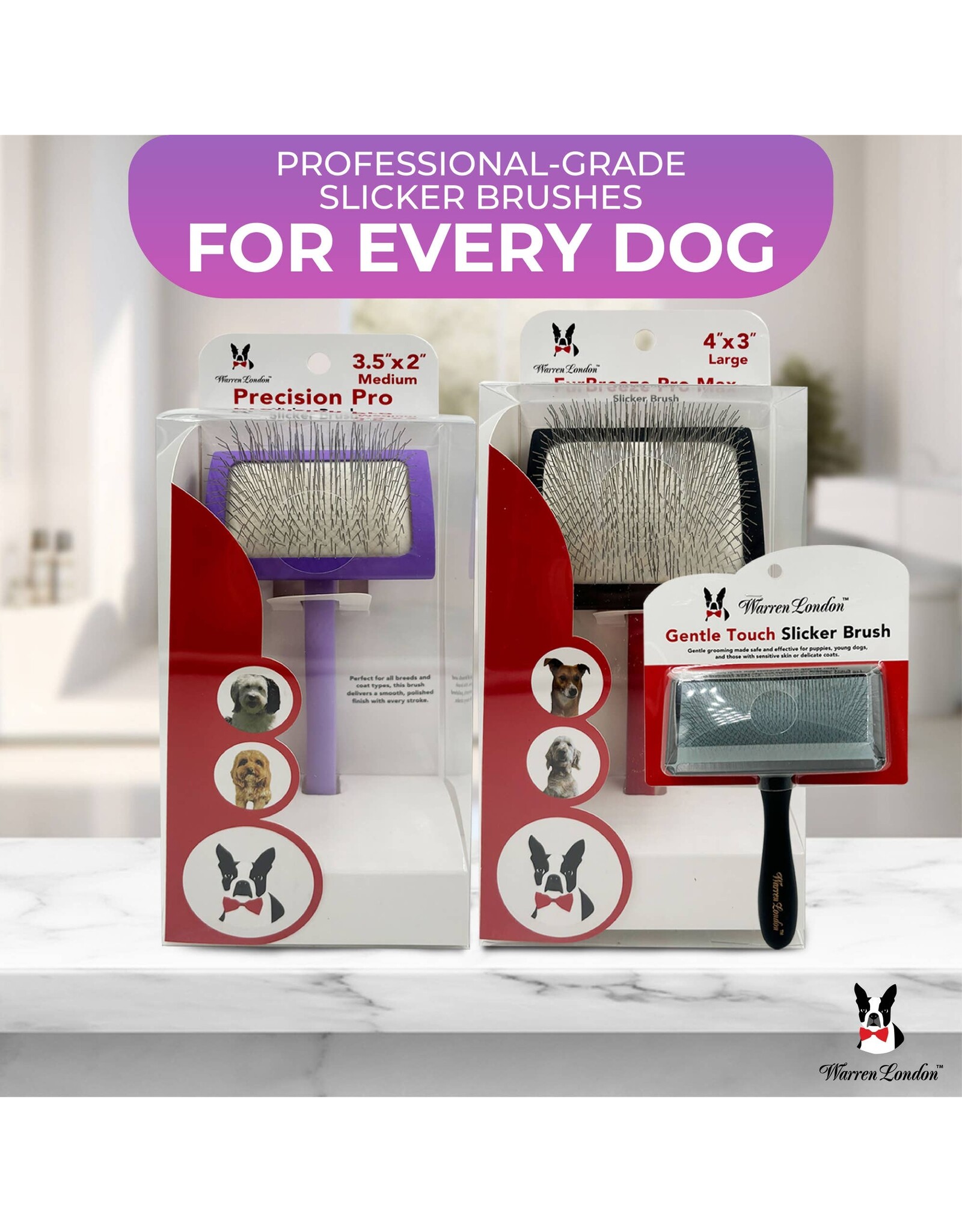 Warren London Dog Products Warren London Precision Pro Slicker Brush