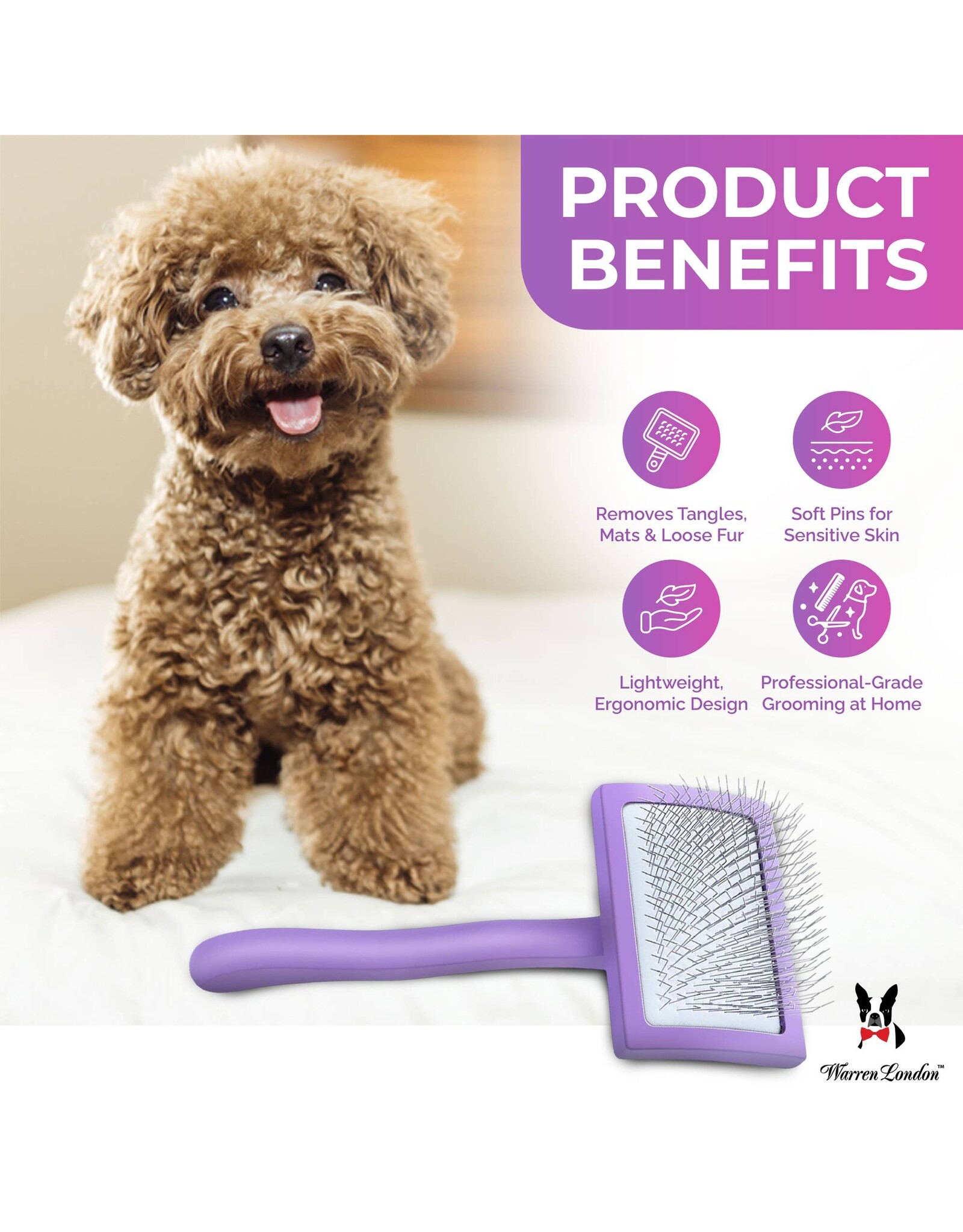 Warren London Dog Products Warren London Precision Pro Slicker Brush