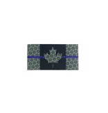 Patch Panel Micro Canada Flag - Black and Grey Thin Blue Line Flag - Hi Vis