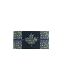 Micro Canada Flag - Black and Grey Thin Blue Line Flag - Hi Vis