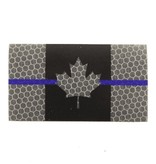 Patch Panel Canada Flag - Black and Grey Thin Blue Line - Hi Vis