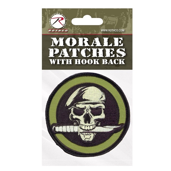 Rothco Military Skull & Knife Morale Patch 