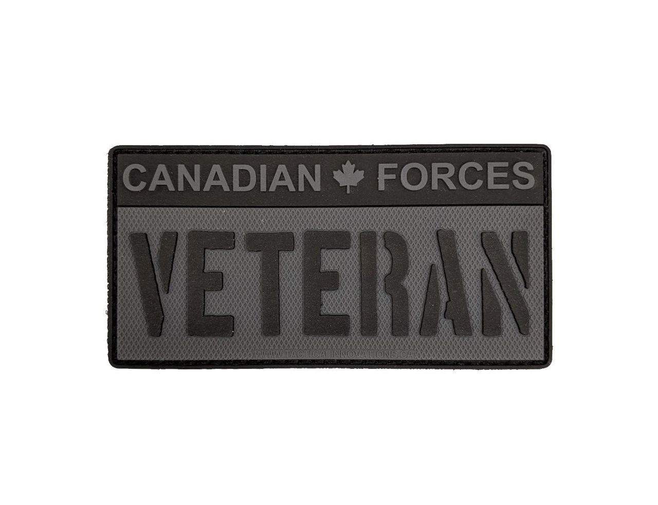 Tactical Innovations Canada PVC Patch - CAF Veteran - Black/Grey