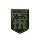 Tactical Innovations Canada PVC Patch - Saskatchewan  Shield- Black/OD