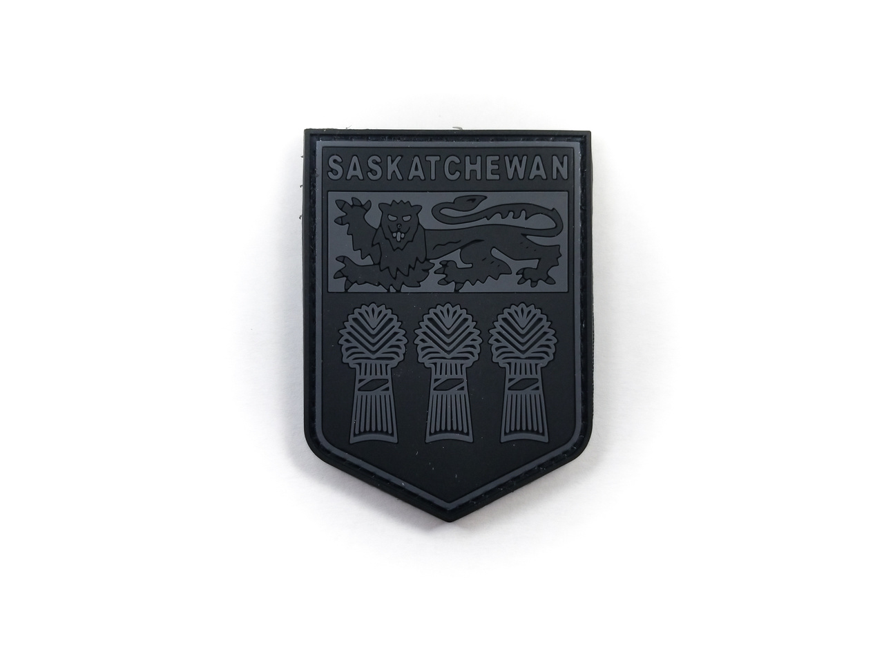 Tactical Innovations Canada PVC Patch - Saskatchewan  Shield - Black/Grey