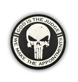 Tactical Innovations Canada PVC Patch - God is the Judge - Black/White