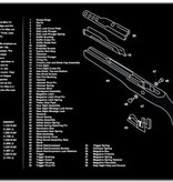 TekMat Firearms Cleaning Mat Ruger Mini 14 Diagram (12x36)