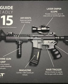 Firearms Cleaning Mat Liberal Guide diagram (11x17)