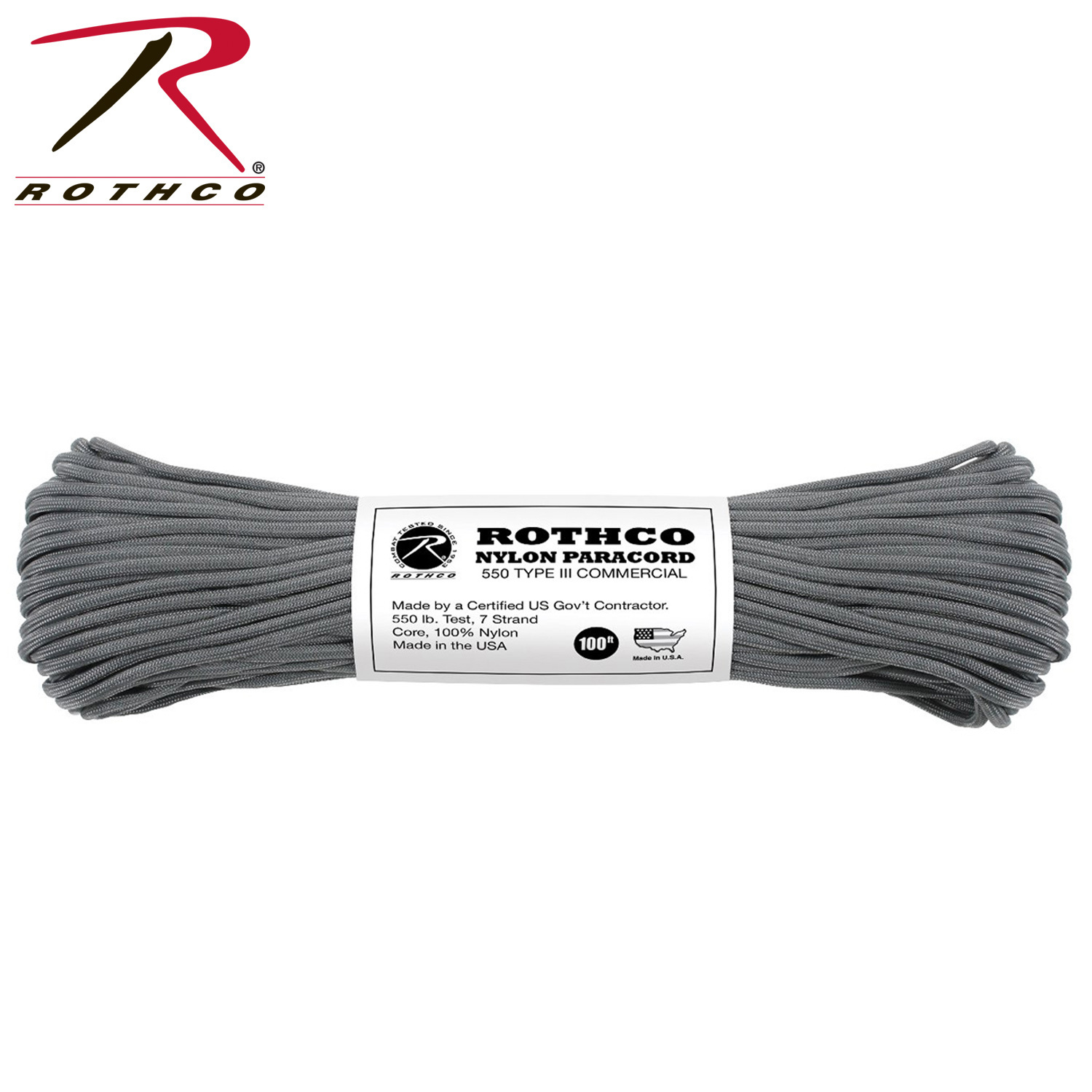 Rothco Nylon Paracord Type III 550 lb 100ft