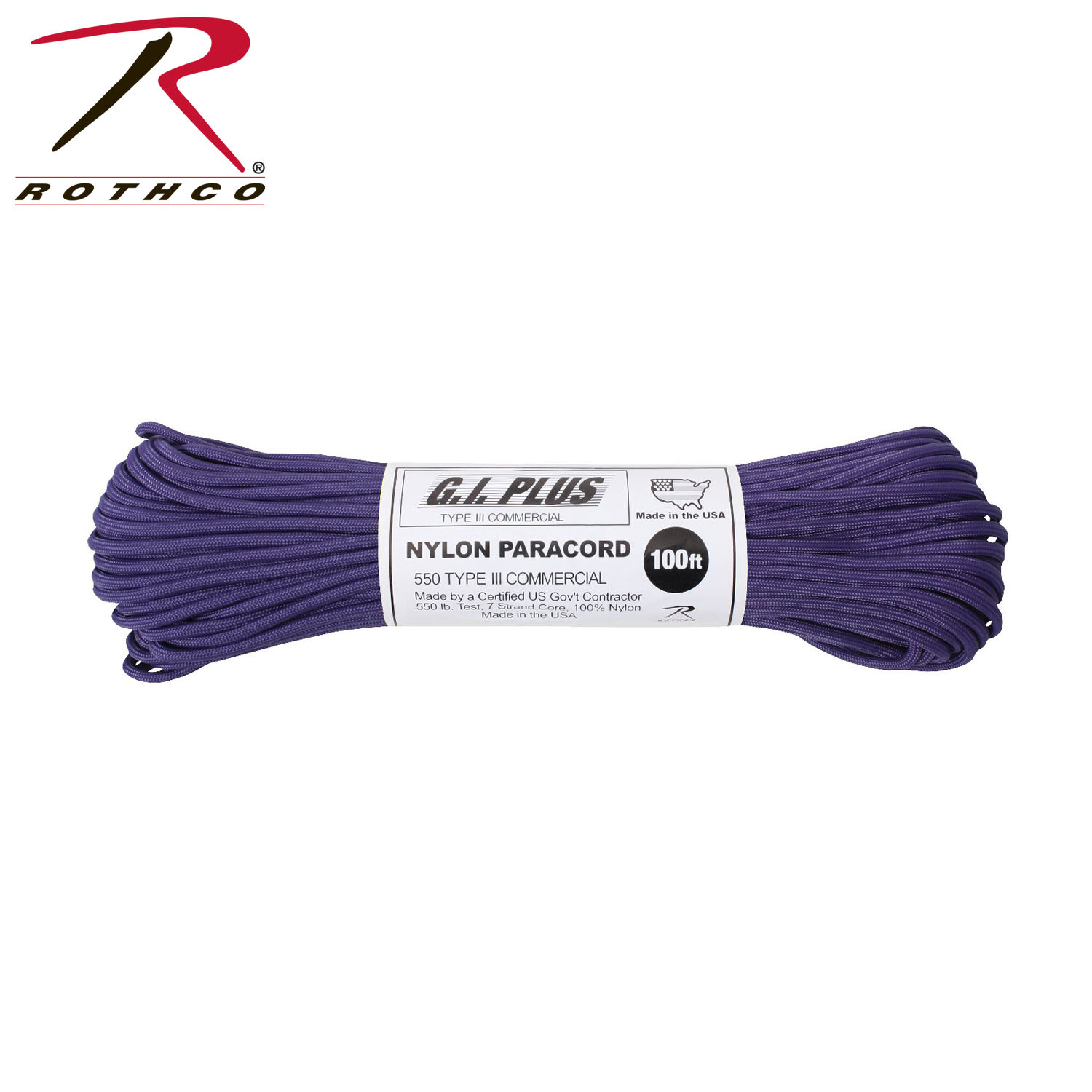 Rothco Nylon Paracord Type III 550 lb 100ft - Cache Tactical Supply