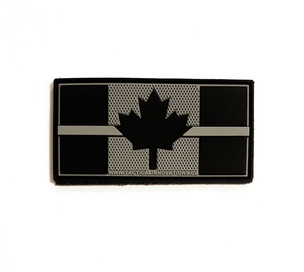 Tactical Innovations Canada PVC Patch - Canadian Thin Grey Line 1x2