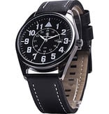 Smith & Wesson Civilian Watch with Leather Strap