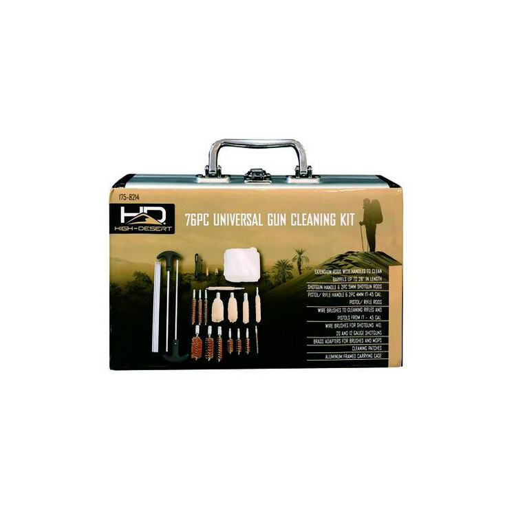 High Desert Cleaning Kit - 76 PC Universal Gun Aluminum Case