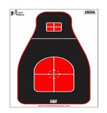 Pro-Shot 12" X 18" SplatterShot  Tactical Precision Target - Red and Black - 8 Pack