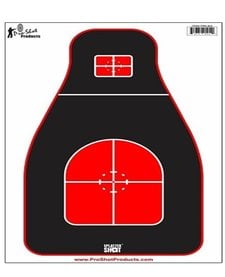 12" X 18" SplatterShot  Tactical Precision Target - Red and Black - 8 Pack