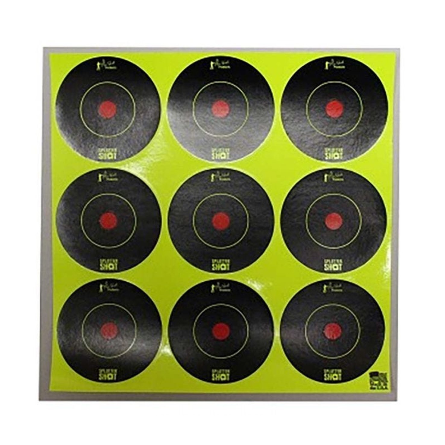 Pro-Shot 2" SplatterShot Green Bullseyes - Peel & Stick  -108 Targets