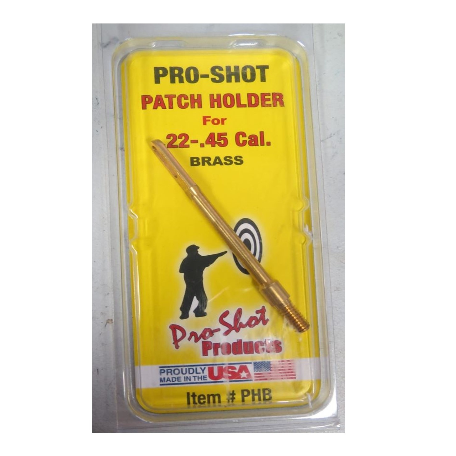 Pro-Shot Brass Patch Holder .22-.45 Cal.