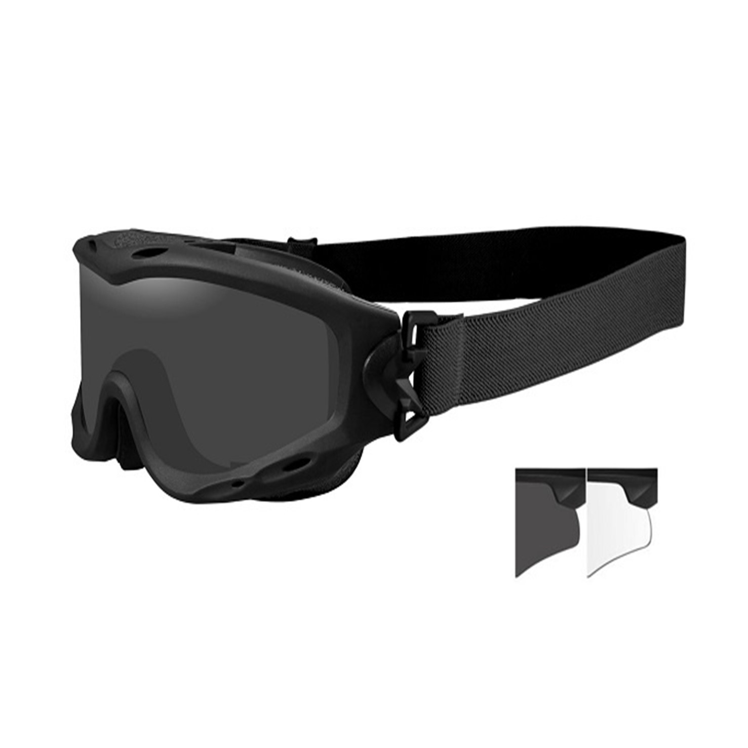 Wiley X Spear Goggle Grey/Clear/Black Frame