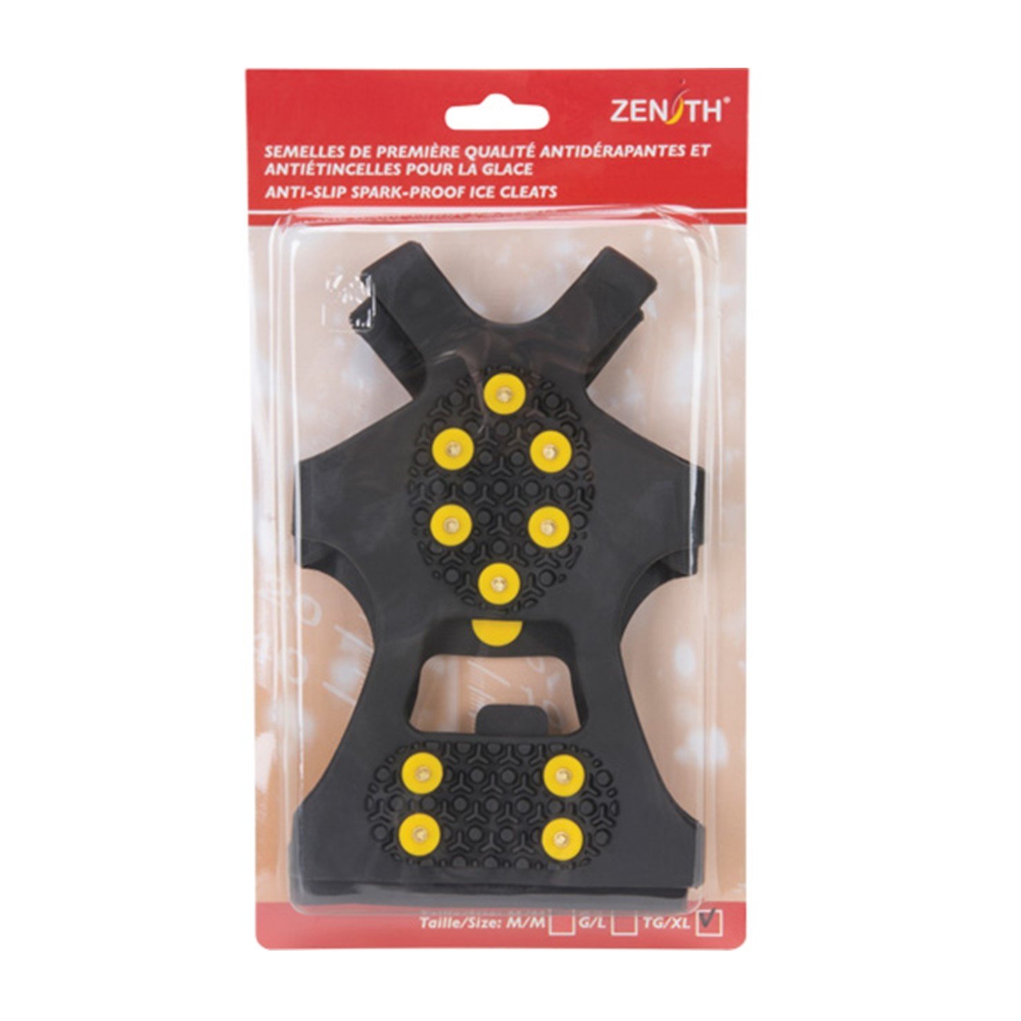 Zenith Safety Products Anti Slip Spark-Proof Ice Cleats , Brass Stud Traction