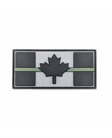 PVC Patch - Canadian Thin Olive Green Line 1.5x3