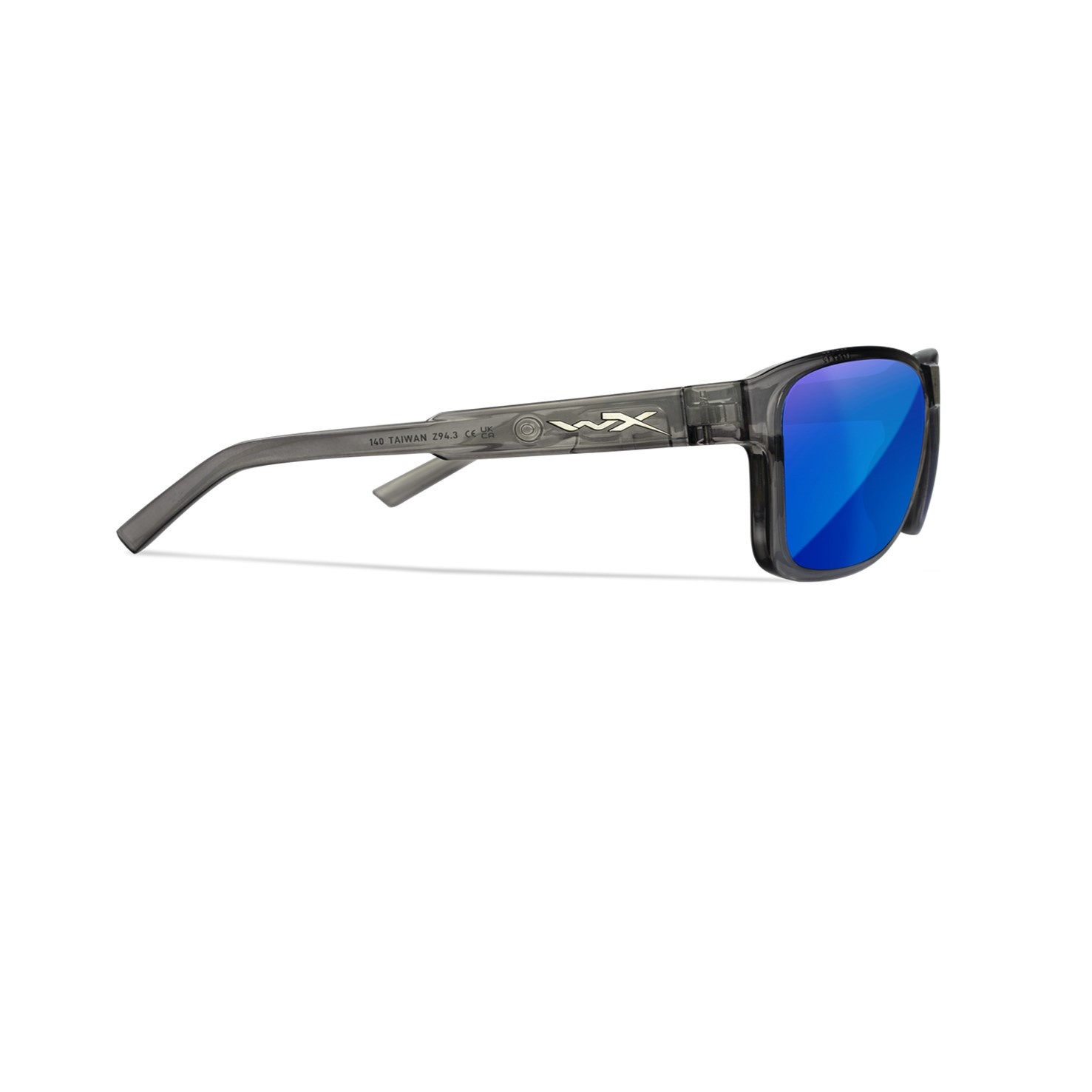 Wiley X Trek Captivate Pol Blue Mirror / Gloss Crystal  Dark Frame