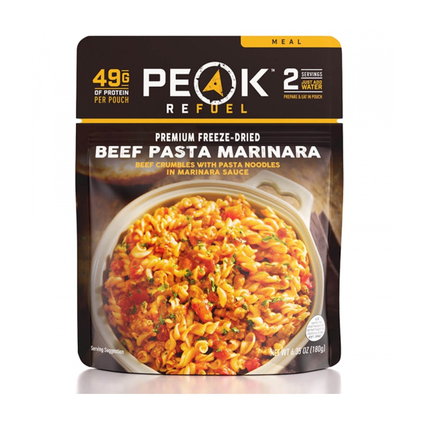 Peak Refuel  Beef Pasta Marinara Meal