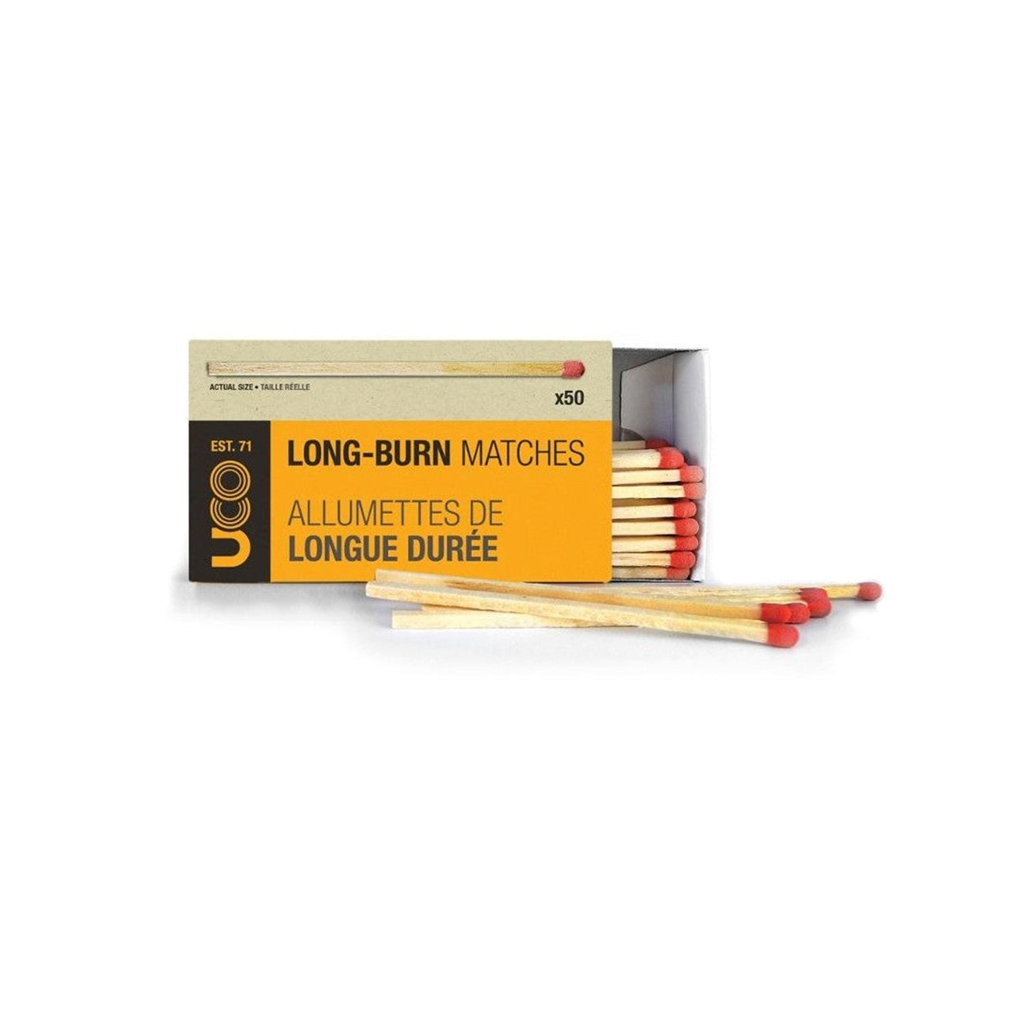 UCO Long Burn Matches , 50 Box