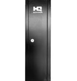 HQ Outfitters Ready To Assemble 8 Gun Cabinet, Key Lock, 55"x17"x12", Black