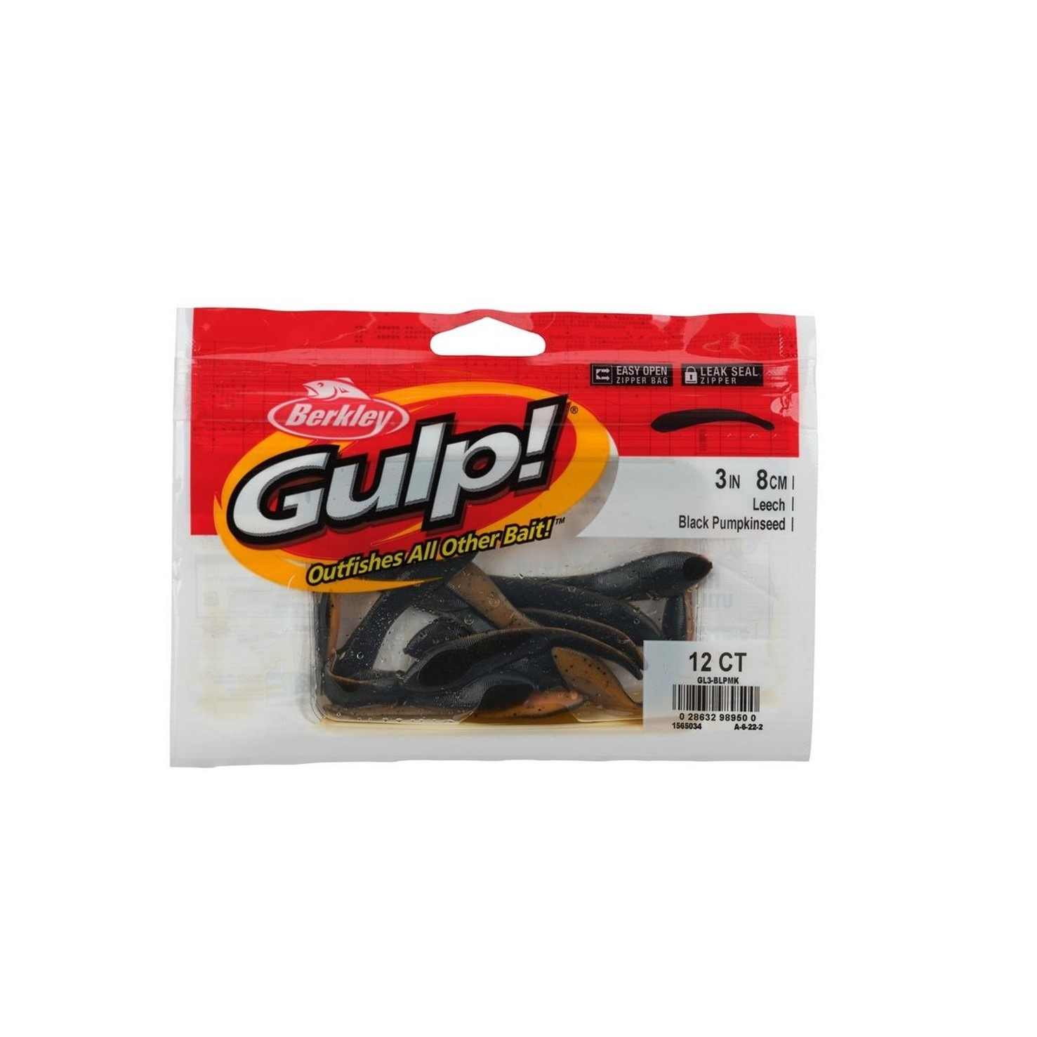 Berkley Gulp! 3 Leech Baits 12-Pack