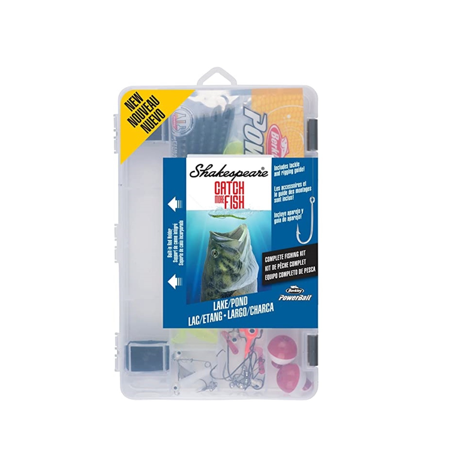 Shakespeare Catch More Fish Lake/Pond Tackle Box Kit