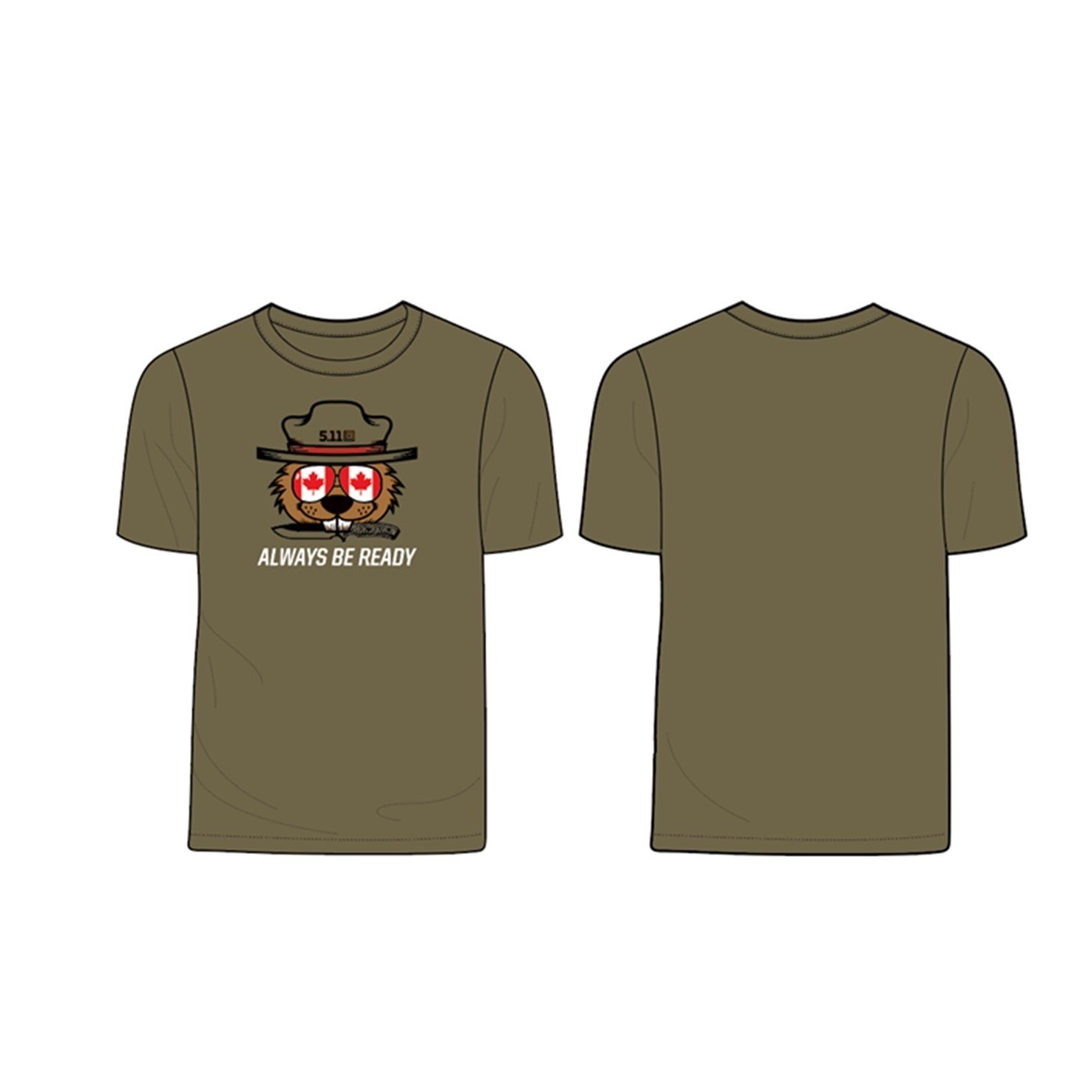 5.11 Tactical Beaver And Knife S/S Tee