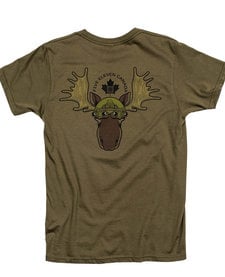 Canada Night Vision Moose Tshirt Military Green