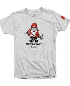 Hockey Breacher Gnome Tshirt Heather Grey