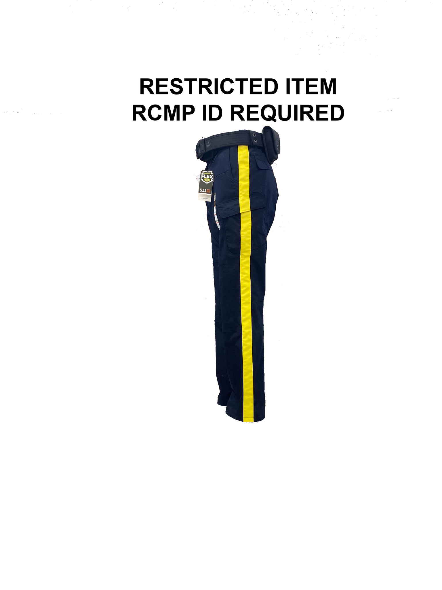 5.11 Tactical RCMP 5.11 Women's STRYKE Pant Dark Navy with 1.5" Yellow Stripe