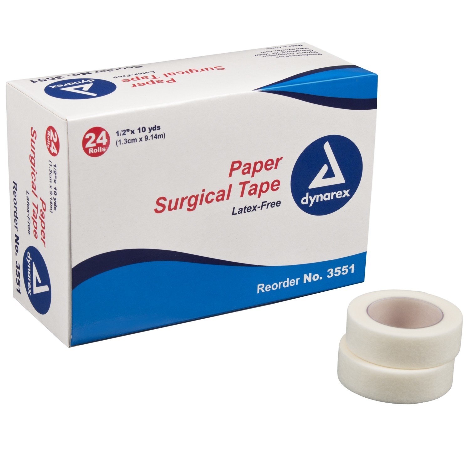 Dynarex Surgical Tape Paper 1/2” x 10yards