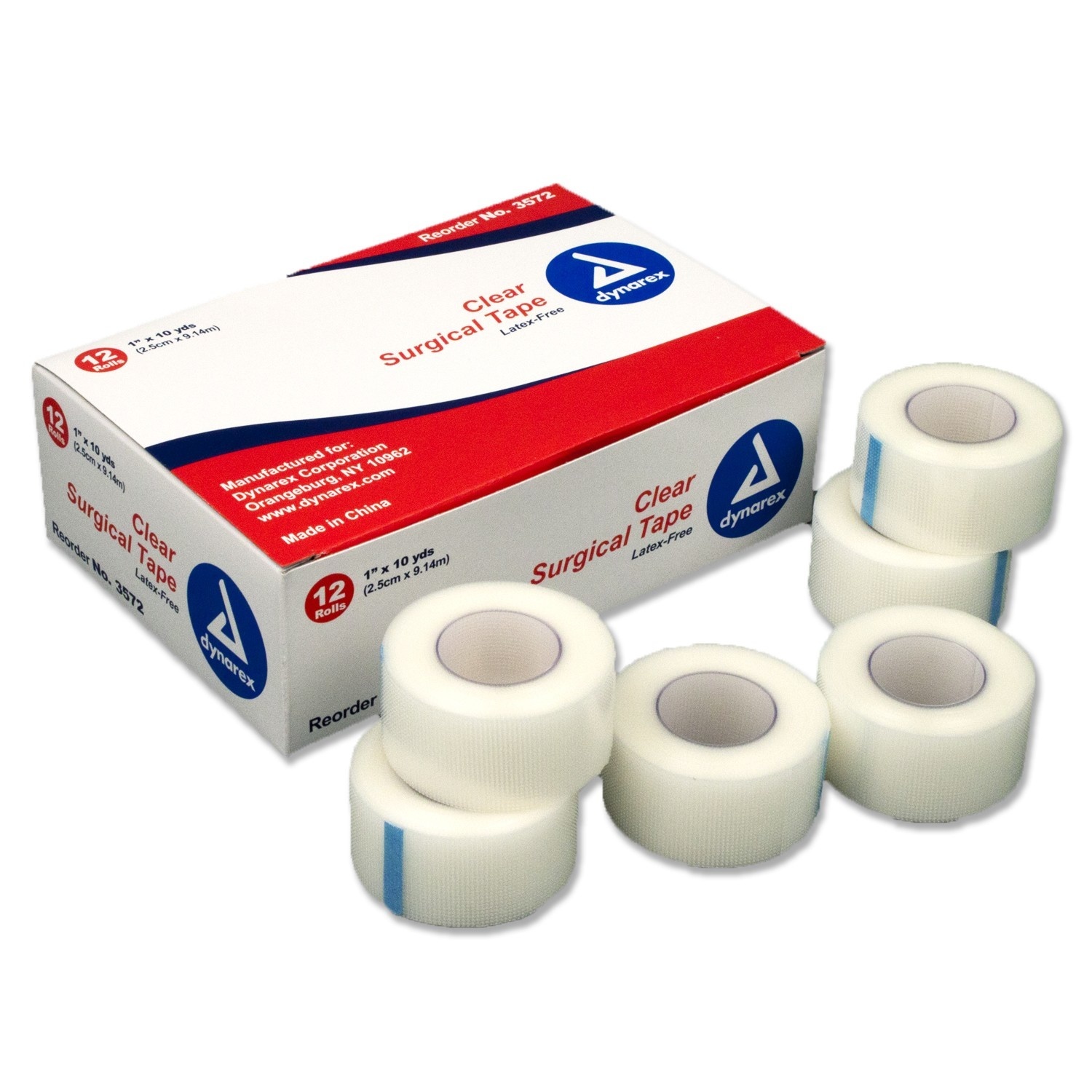 Dynarex Surgical Tape Clear 1” x 10yrds