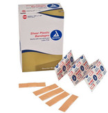 Dynarex Sheer Plastic Adhesive Bandage 3/8”x1-1/2”