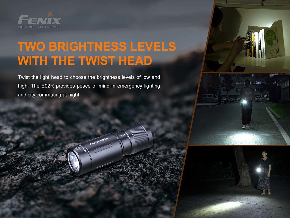 Fenix E02R Flashlight