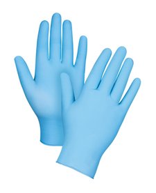 Nitrile, 4.5-mil, Powder-Free, Blue Disposable  Gloves