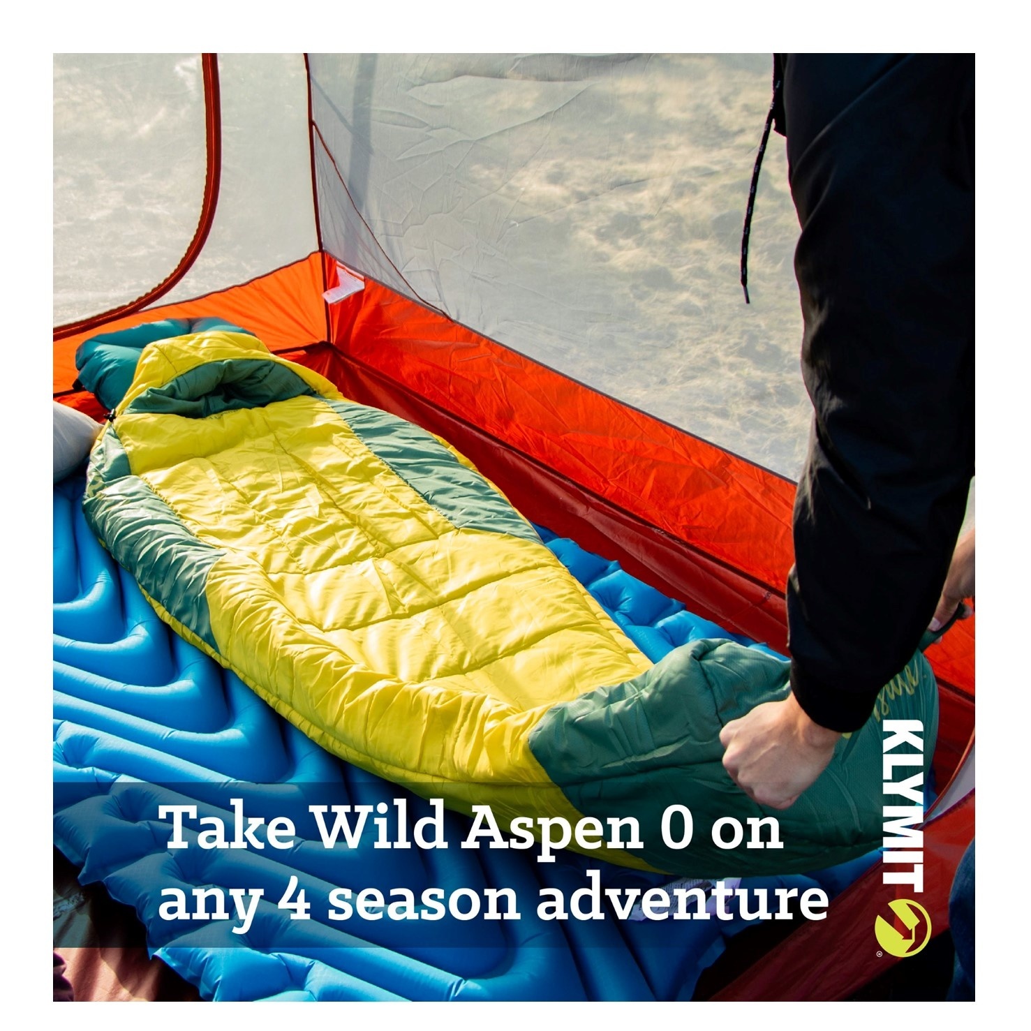 Klymit  Wild Aspen 0 Sleeping Bag , Yellow